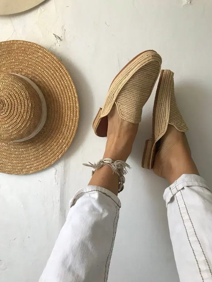 Raffia Sandals & Slides